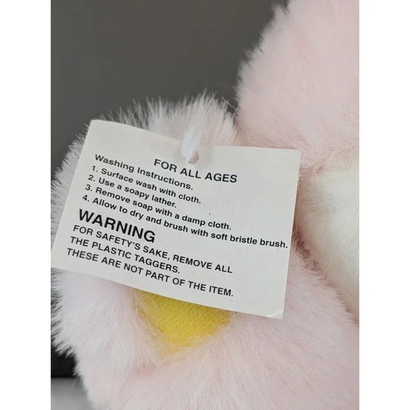 Vintage DanDee Tickle Wiggle Plush Easter Hoppy Bunny Lights That Tickles Pastel - Picture 5 of 17